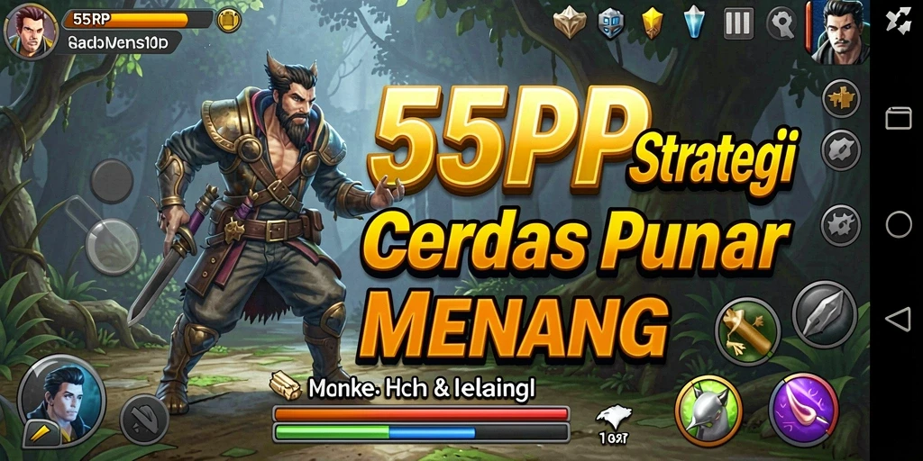 Tampilan gameplay Strategi yang seru dan menantang di 55RP.