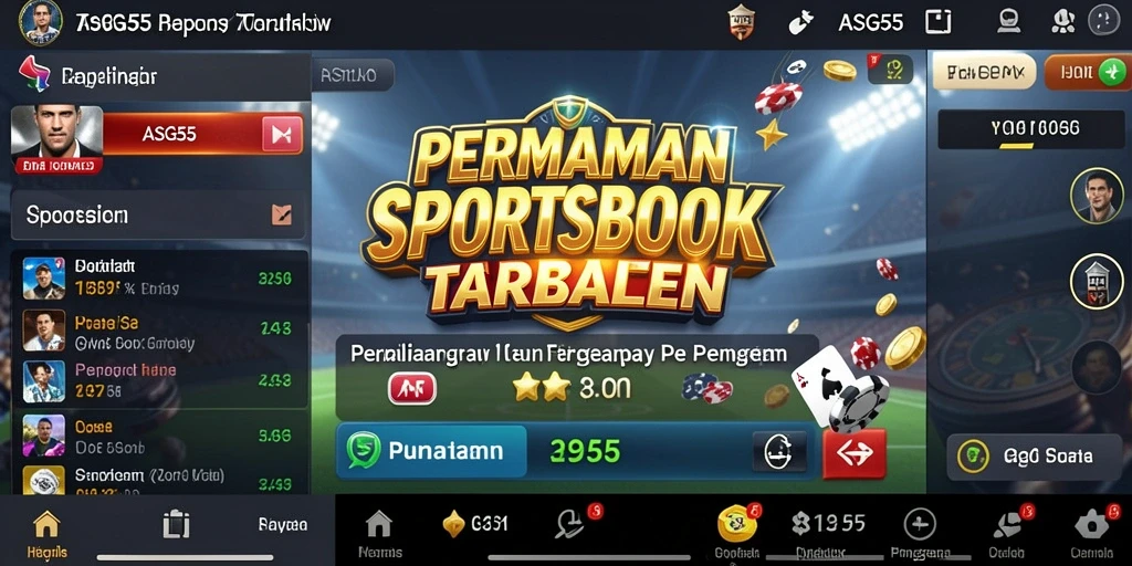 Screenshot utama ASG55 menampilkan antarmuka taruhan yang menarik dan informatif.