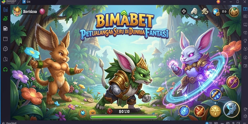 Tampilan gameplay menawan dari game petualangan BIMABET.