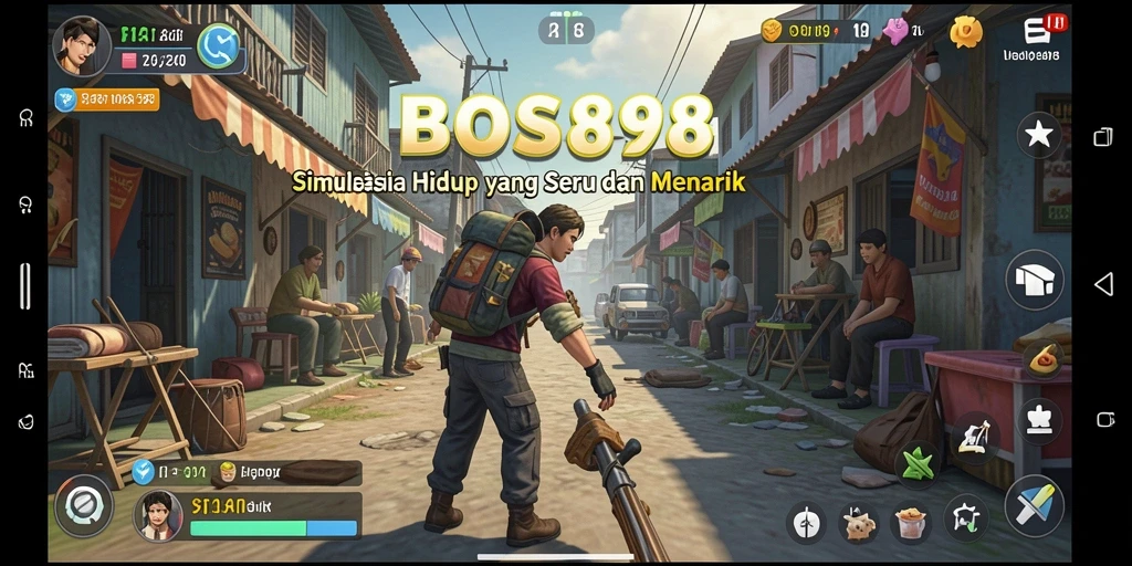 Tangkapan layar gameplay BOS898 menampilkan aktivitas simulasi yang seru.