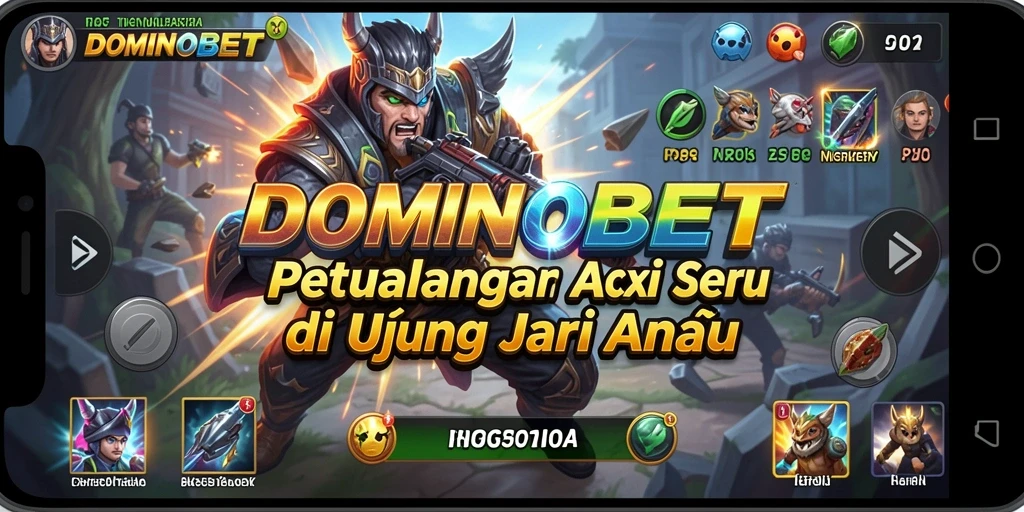 Tampilan gameplay seru dari DOMINOBET dengan aksi bertempur yang mendebarkan.