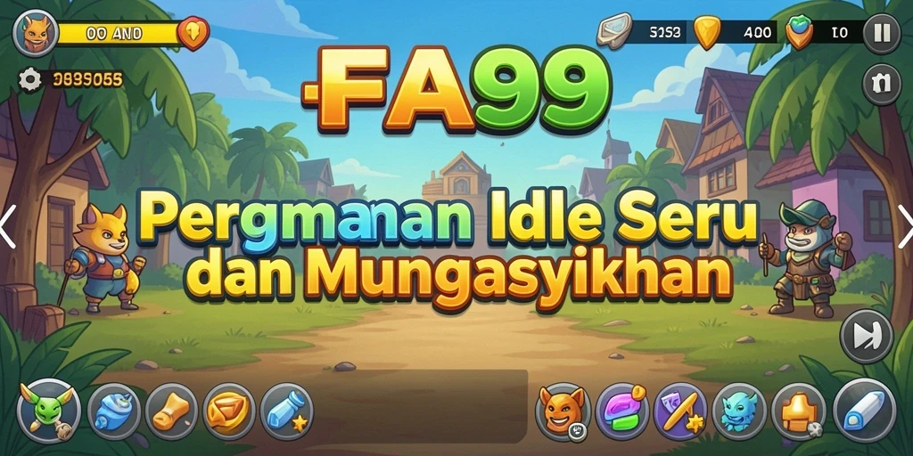 Tampilan gameplay <strong>FA99</strong> yang menarik dalam genre Idle.