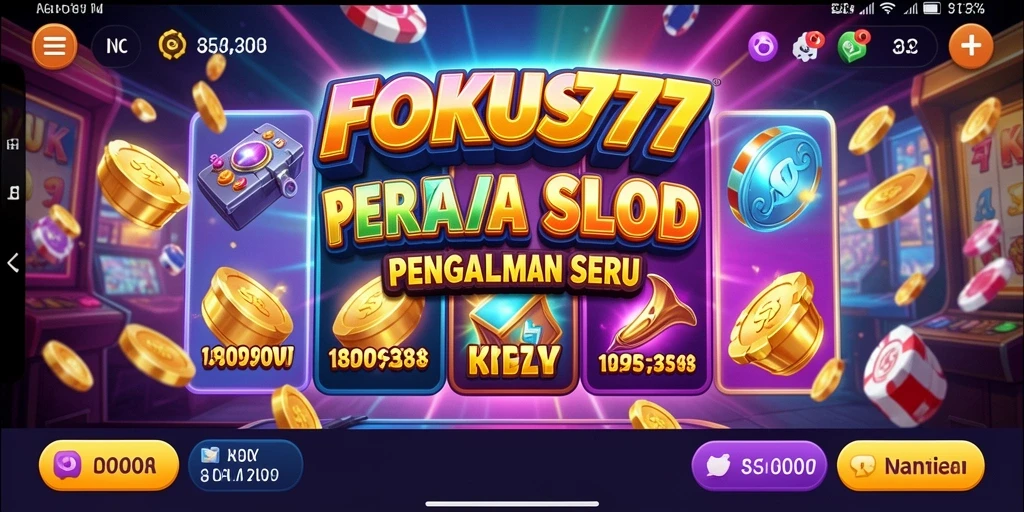Tampilan permainan Slot FOKUS777 yang menarik dan penuh warna.