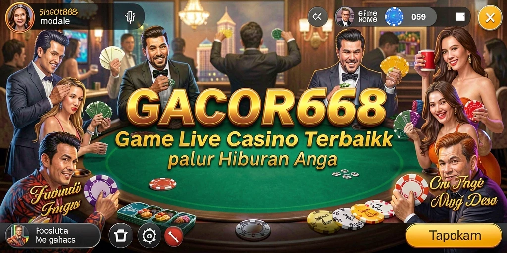 Tampilan gameplay Live Casino yang menarik di GACOR668.