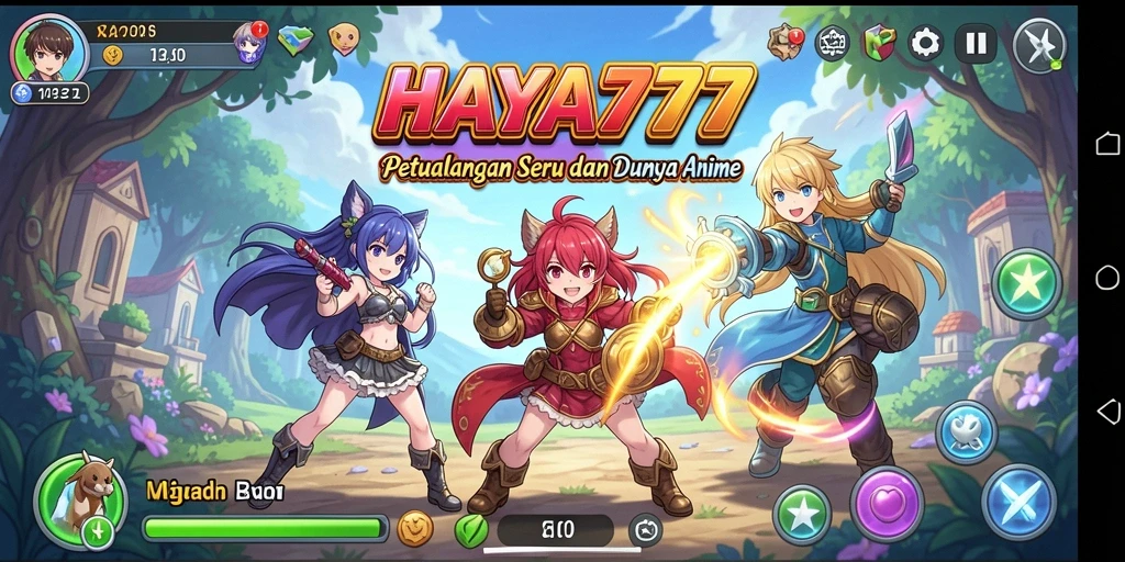 Gameplay HAYA777 yang penuh aksi dalam dunia Anime.