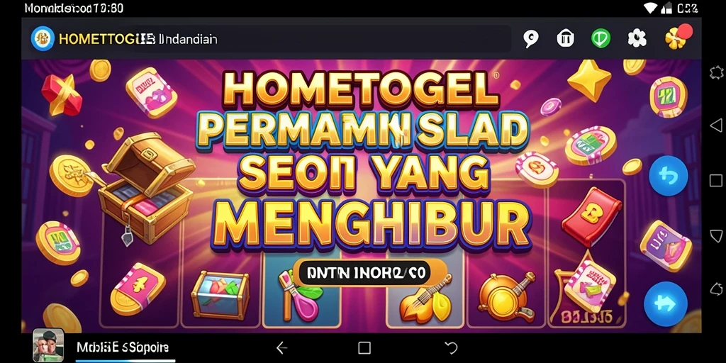 Screenshot gameplay HOMETOGEL menampilkan putaran slot yang menarik.