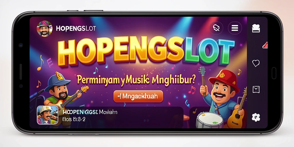 Tampilan utama HOPENGSLOT dengan gameplay musik yang menarik.
