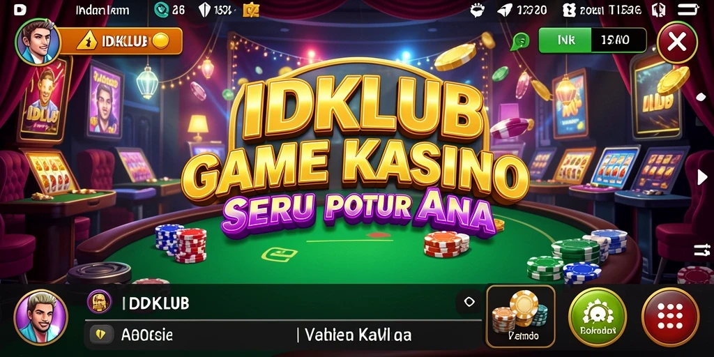 Screenshot gameplay IDKLUB yang menampilkan aksi seru Kasino.