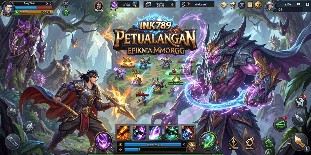 Tampilan gameplay epik dari INK789 yang menampilkan petualangan seru.
