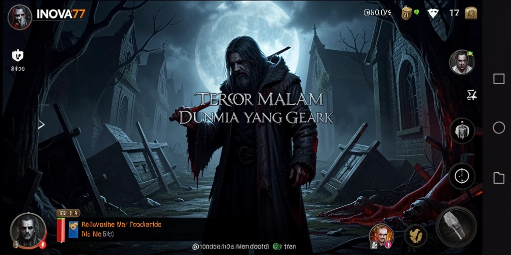 Tampilan gameplay menyeramkan dengan suasana yang mencekam.