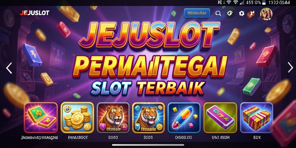 Tangkapan layar utama <strong>JEJUSLOT</strong> menunjukkan gameplay slot yang seru dan interaktif.