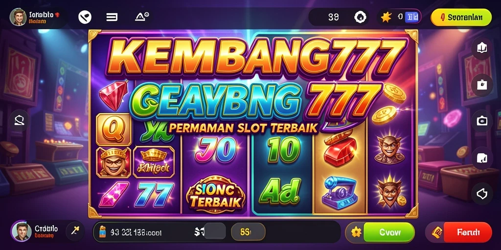 Tampilan gameplay menarik KEMBANG777 yang penuh warna.