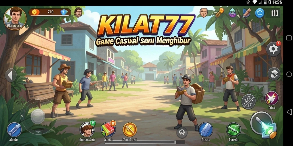 Tampilan gameplay seru KILAT77 saat bermain.