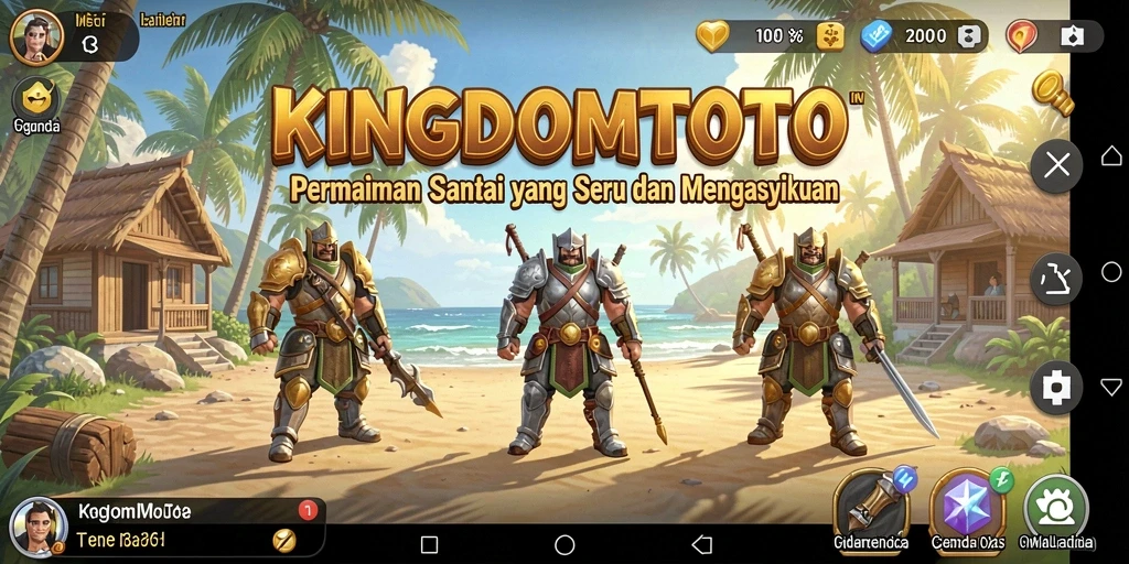 Menampilkan aksi seru dalam permainan KINGDOMTOTO.
