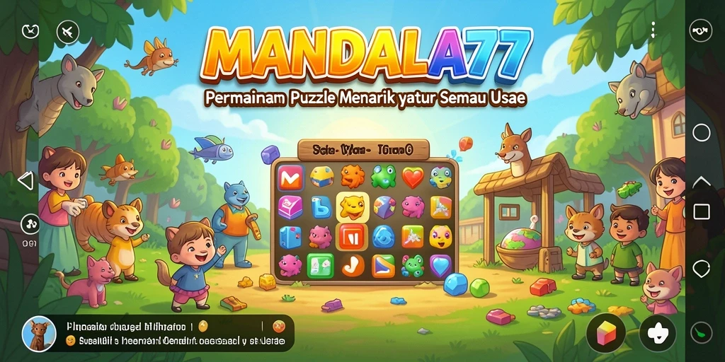 Screenshot MANDALA77 menampilkan gameplay seru teka-teki yang menantang.