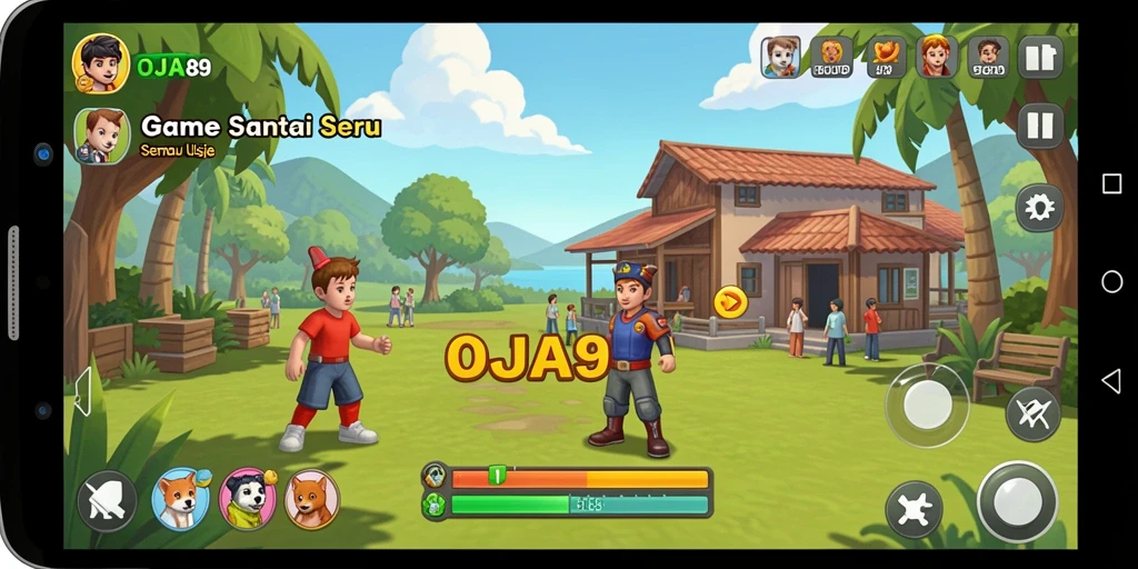 Tampilan gameplay OJA89 yang seru dan penuh warna.