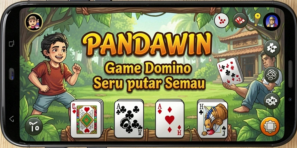 Tangkapan layar gameplay Domino yang menarik dari PANDAWIN.