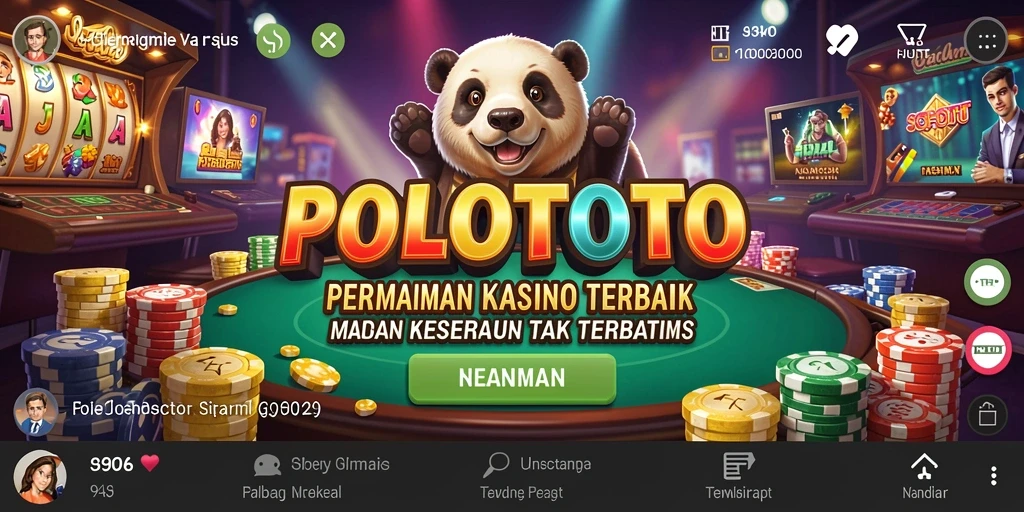 Screenshot permainan <strong>POLOTOTO</strong> menunjukkan grafis kasino yang menawan.