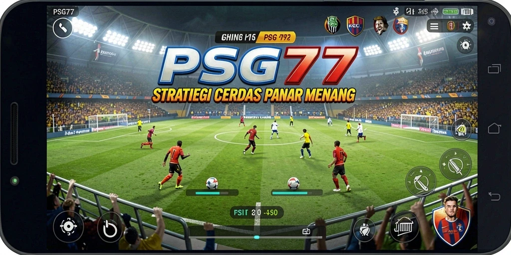 Screenshot gameplay PSG77 menunjukkan taktik seru dan pertempuran menegangkan.