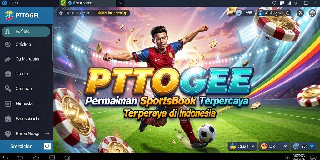 Tampilan antarmuka aplikasi PTTOGEL yang memudahkan taruhan olahraga.