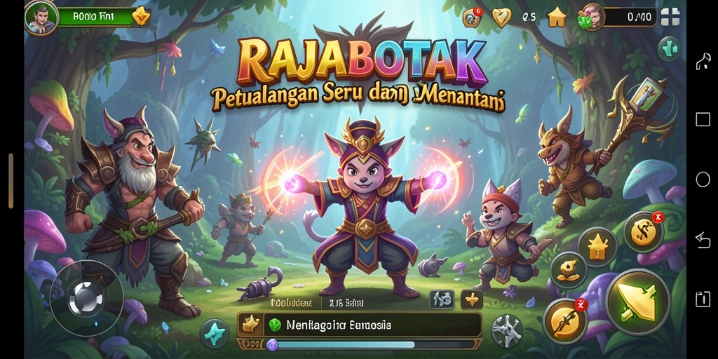 Gameplay seru RAJABOTAK di dunia petualangan fantasi.