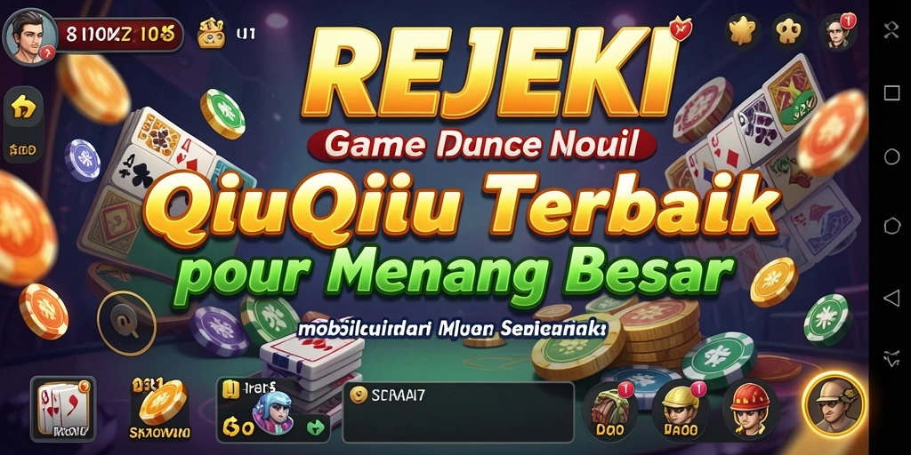 Tampilan gameplay seru REJEKI dalam permainan QiuQiu.