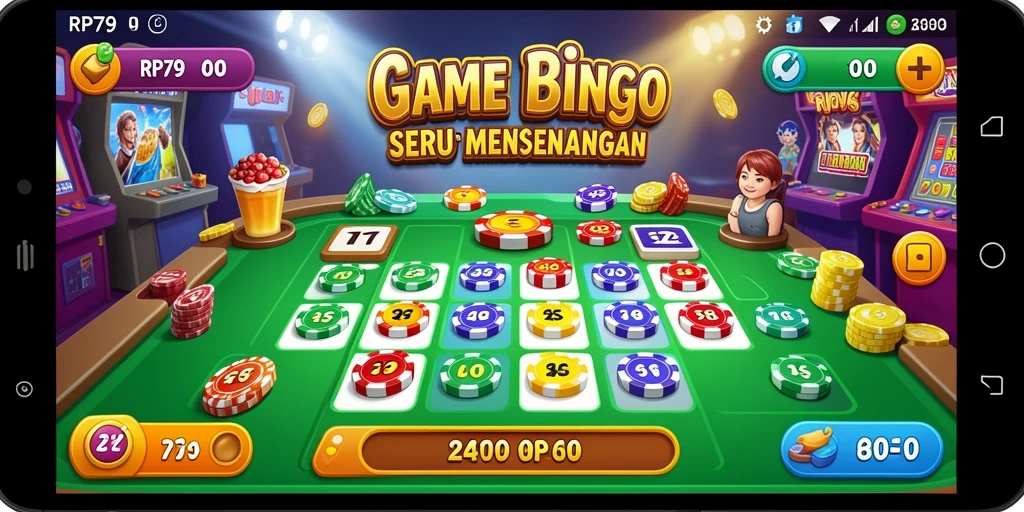 Tampilan menarik dari gameplay Bingo di RP79 yang seru.