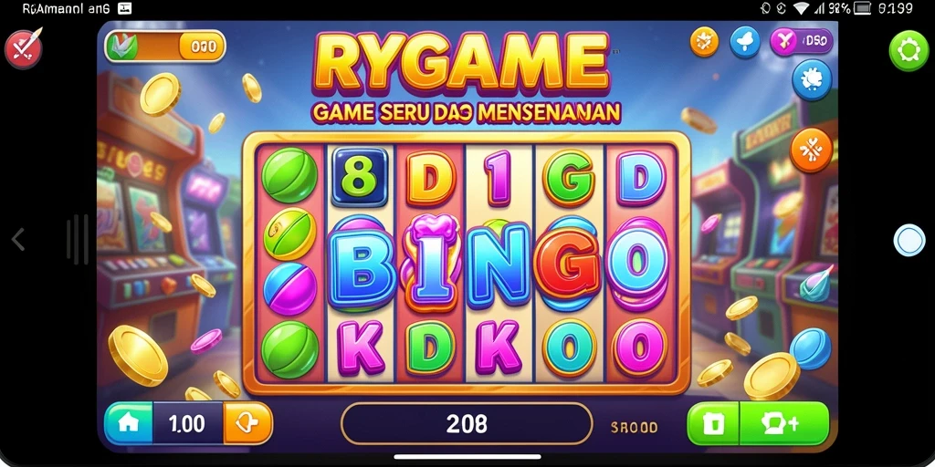 Tampilan gameplay RPGAME menampilkan keseruan bermain Bingo.