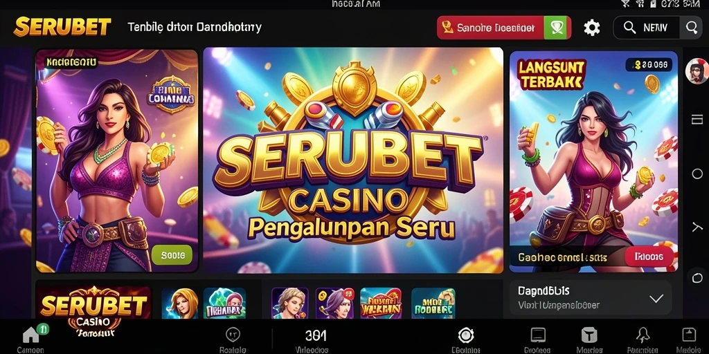 Gameplay SERUBET yang mengesankan dengan dealer langsung.