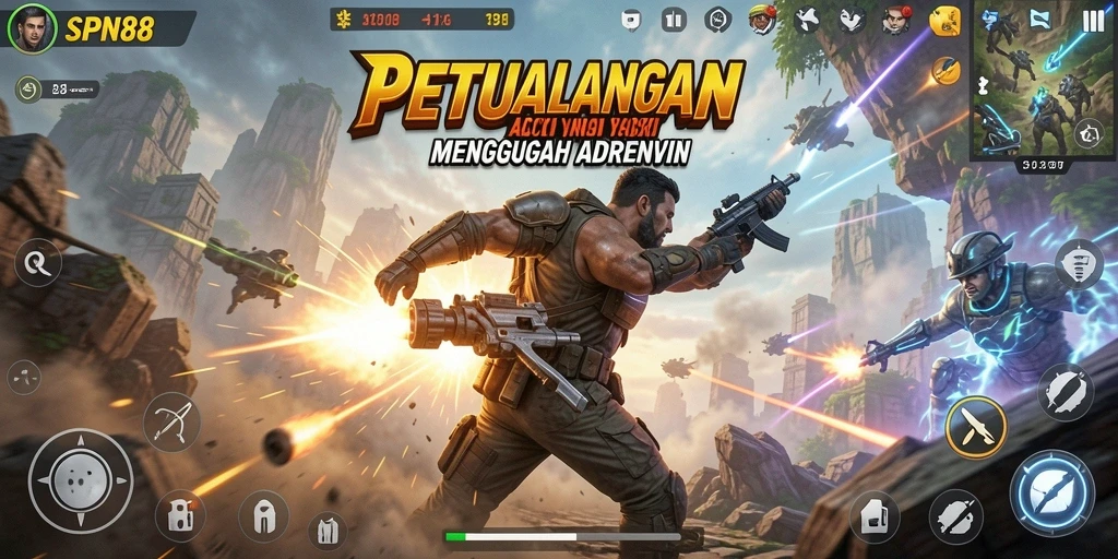 Screenshot SPN88 menampilkan aksi seru dan grafis mendetail dalam game Action.
